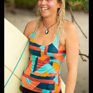 Title Nine Desis Spider Tankini Top. Size M